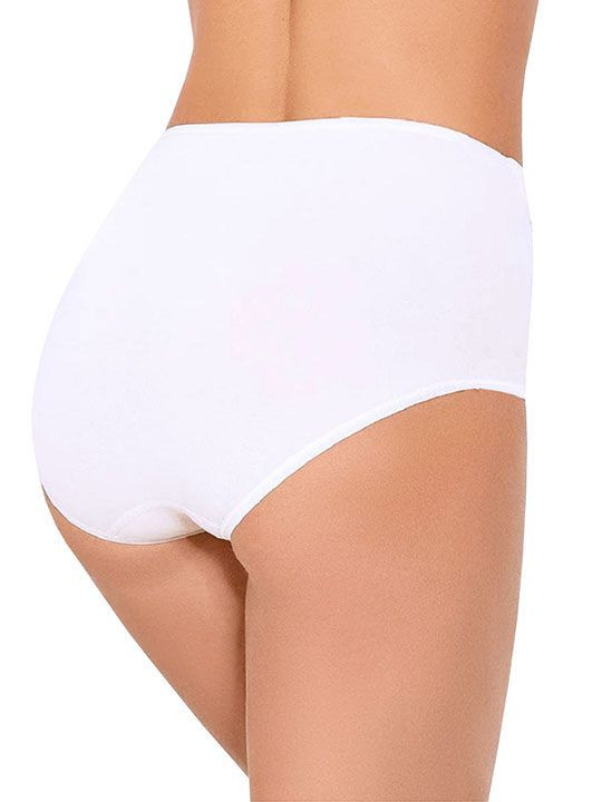 Высокие трусики Charm Cotton с кружевными вставками