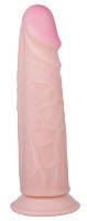 Классические дилдо - Рельефный фаллоимитатор на присоске - 20 см.