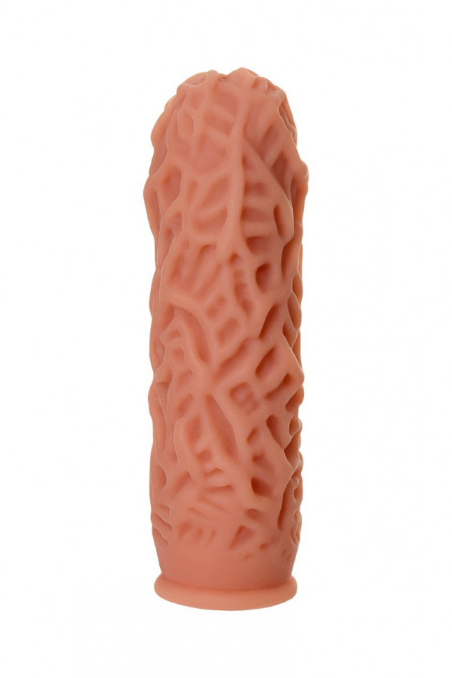 Насадка на фаллос с рельефными складочками Extreme Sleeve 012 M-size - 14,7 см.