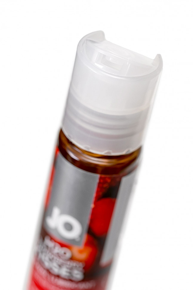 Лубрикант на водной основе с ароматом клубники JO Flavored Strawberry Kiss - 30 мл.