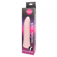 Гнущийся фаллоимитатор телесного цвета Realistic Cock - 20 см.
