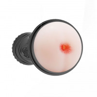 Мастурбаторы - Мастурбатор-анус в колбе с 7 уровнями вибрации и выносным пультом Pink Butt