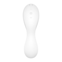 Белый вибратор 3-в-1 Curvy Trinity 5+