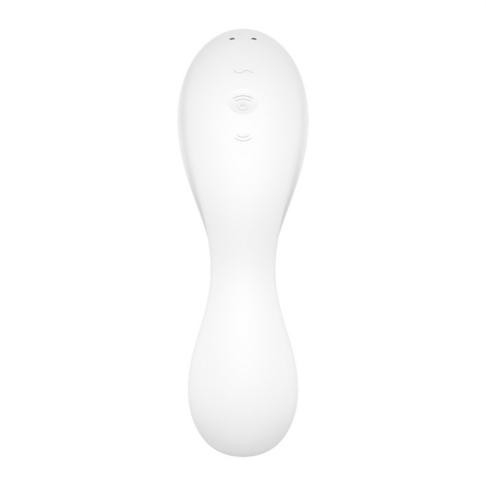 Белый вибратор 3-в-1 Curvy Trinity 5+