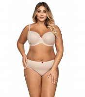 Элегантный бюстгальтер plus size с уплотненными чашками из нежной микрофибры