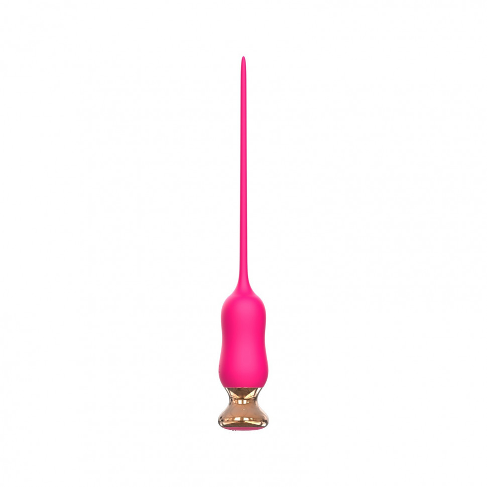 Розовый тонкий стимулятор Nipple Vibrator - 23 см.