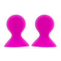 Помпы и стимуляторы для груди - Ярко-розовые помпы для сосков LIT-UP NIPPLE SUCKERS LARGE PINK