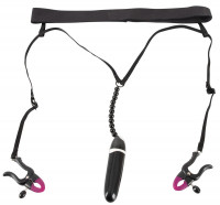 Женские вибростринги с зажимами для половых губ Spreader String with Vibrator