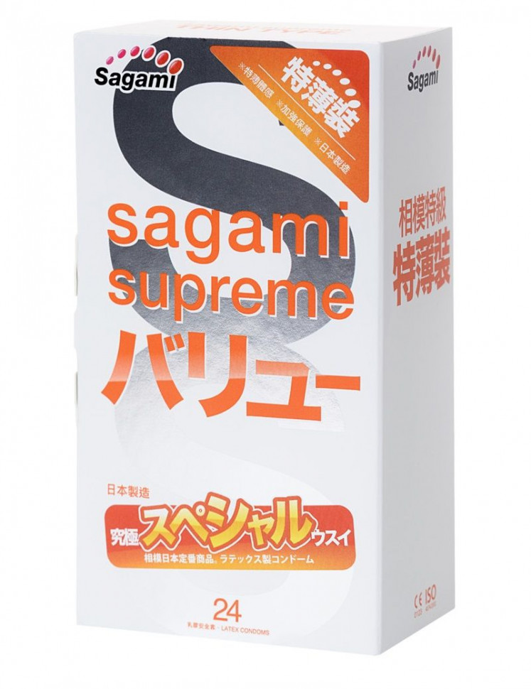 Ультратонкие презервативы Sagami Xtreme Superthin - 24 шт.