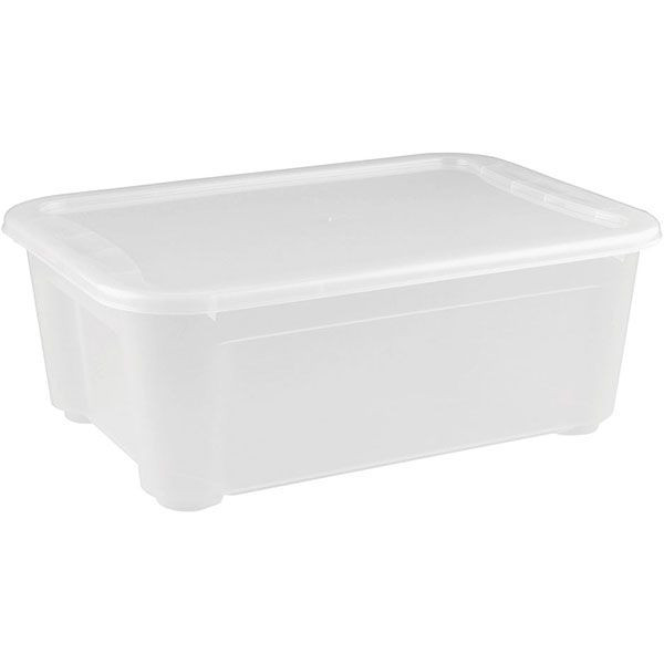 Контейнер для продуктов с крышкой  ;полипроп.;10л;,H=14,5,L=38,9,B=27,5см;прозр.