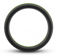 Черно-зеленое эрекционное кольцо Silicone Go Pro Cock Ring 