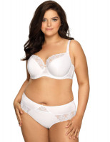 Бюстгальтер plus size с сшивными чашками и кружевом