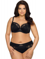 Бюстгальтер plus size с сшивными чашками и кружевом
