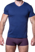 Домашняя одежда - Хлопковая мужская футболка с коротким рукавом