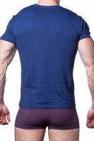 Домашняя одежда - Хлопковая мужская футболка с коротким рукавом