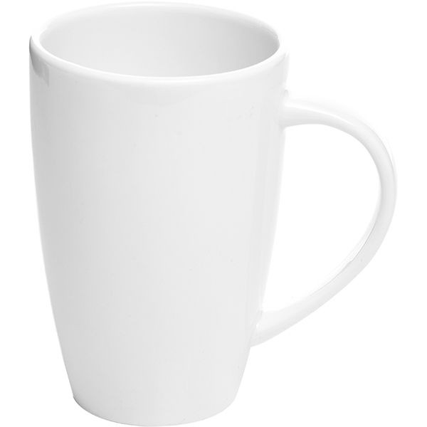 Кружка «Монако Вайт» чайная;фарфор;285мл;D=75,L=105мм;белый