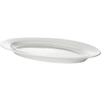 Белое овальное блюдо «Кунстверк» (45,5х30,5 см)