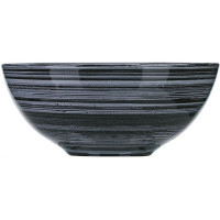 Салатник «Маренго»;керамика;1л;D=180,H=75мм;черный,серый