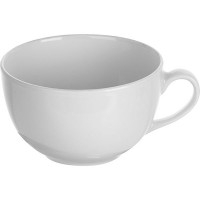 Чашка чайная «Дорота»;фарфор;430мл;D=113,H=68,L=140мм;белый