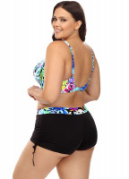 Раздельный купальник plus size: лиф и шортики