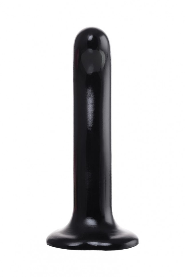 Черный стимулятор для пар P&G-Spot Dildo Size L - 19 см.