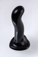Черный стимулятор для пар P&G-Spot Dildo Size L - 19 см.