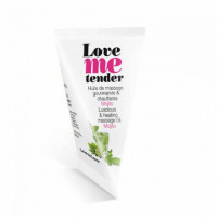 Съедобное согревающее массажное масло Love Me Tender Mojito с ароматом мохито - 10 мл.