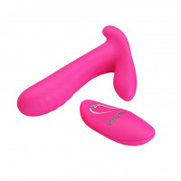 Для двоих  - Розовый мультифункциональный вибратор Remote Control Massager