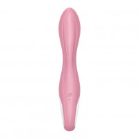 Розовый вибромассажер с функцией расширения Air Pump Vibrator 2 - 20,9 см.