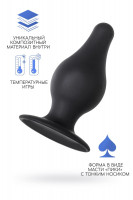 Черная анальная втулка Spade L - 11 см.