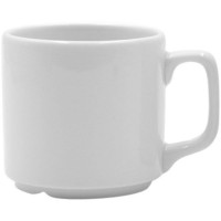 Кружка;фарфор;250мл;D=75,H=75мм;белый
