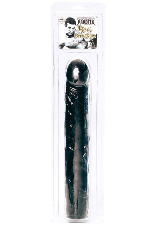 Чёрный фаллоимитатор BIG BONANZA 13 BLACK BUTT PLUG - 33 см.
