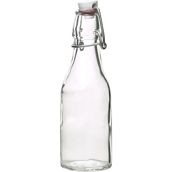 Бутылка «Свинг» с пробкой;стекло,пластик;250мл;D=64,H=192,L=50мм