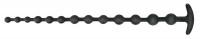 Черные анальные бусы Anal beads - 50 см.