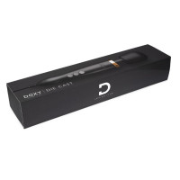 Черно-золотистый проводной жезловый вибратор Doxy Die Cast - 37 см.