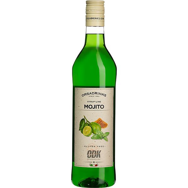 Сироп «Мохито» ODK;пластик;1л;D=8,H=32см;зелен.