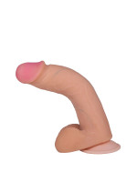 Телесный фаллоимитатор на присоске F&F BEST COCK 7 - 20 см.