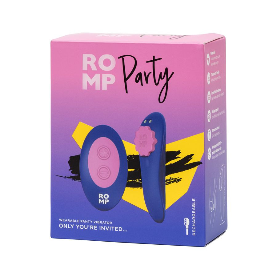 Синий вибратор в трусики с пультом ДУ Party