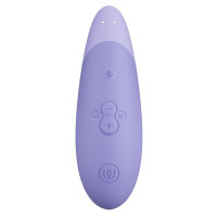 Сиреневый бесконтактный клиторальный стимулятор Womanizer Enhance с вибрацией