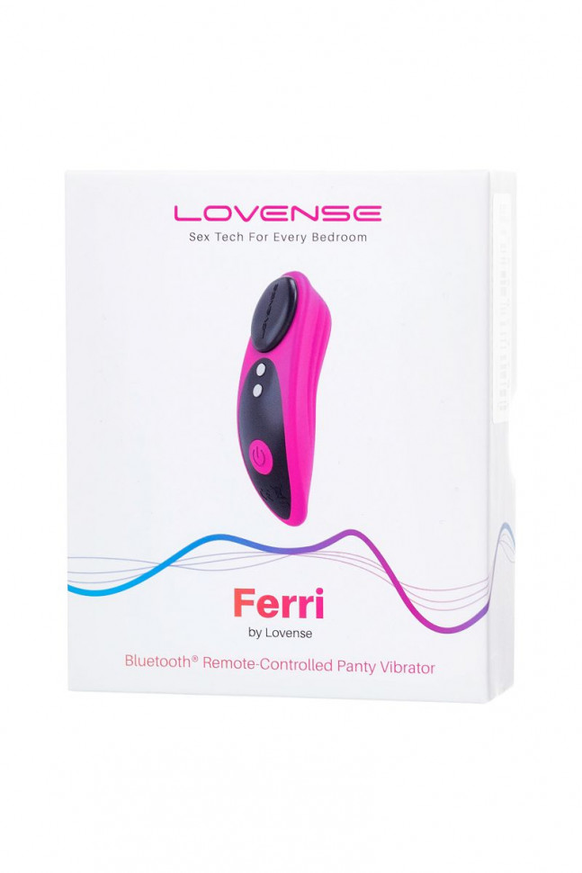 Розово-черный вибростимулятор в трусики Lovense Ferri
