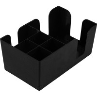 Подставка барная «Пробар» (5 отделений);абс-пластик;,H=10,L=24,B=14,5см;черный