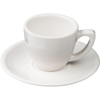 Чашка кофейная «Пур-Амор»;фарфор;80мл;D=66/40,H=55,L=90мм;белый