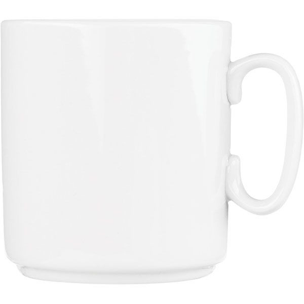 Кружка «Джойс»;фарфор;300мл;D=83,H=88,L=100мм;белый