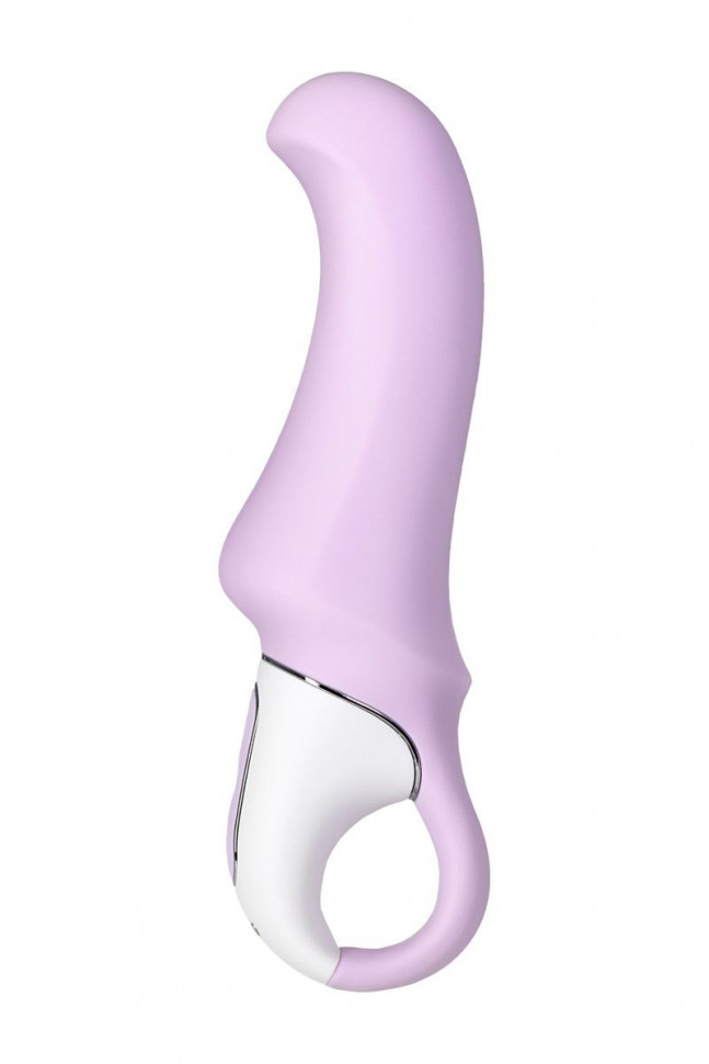 Сиреневый вибратор Satisfyer Charming Smile - 18,5 см.