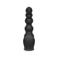 Черная анальная виброёлочка Anal Bead Vibrator с пультом ДУ