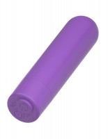 Фиолетовая вибропуля с пультом Rechargeable Remote Control Bullet - 7,62 см.