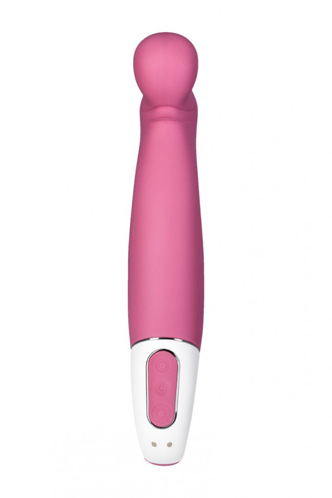Вибратор Satisfyer Petting Hippo с загнутым кончиком - 22,9 см.