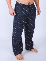 Домашняя одежда - Мужские хлопковые брюки с принтом в виде пингвинов