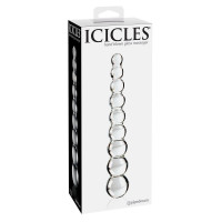 Стеклянные и металлические - Стеклянная анальная елочка Icicles No.2 - 21,6 см.