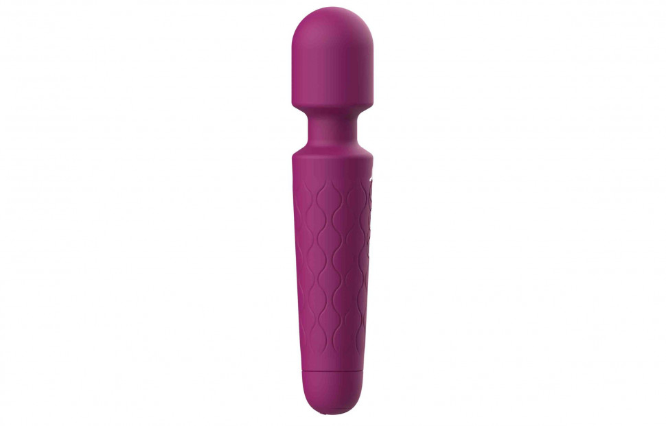 Фиолетовый жезловый вибромассажер Dreaming Wand - 20 см.